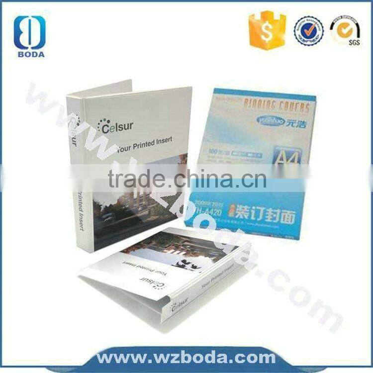 pvc-cover notebook with pen loop ,binding machine ,with high quality