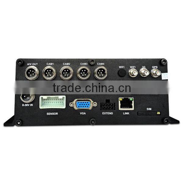 4ch HD 1080P/8ch 720P mobile NVR, mobile dvr with gps 3g wifi camera security system