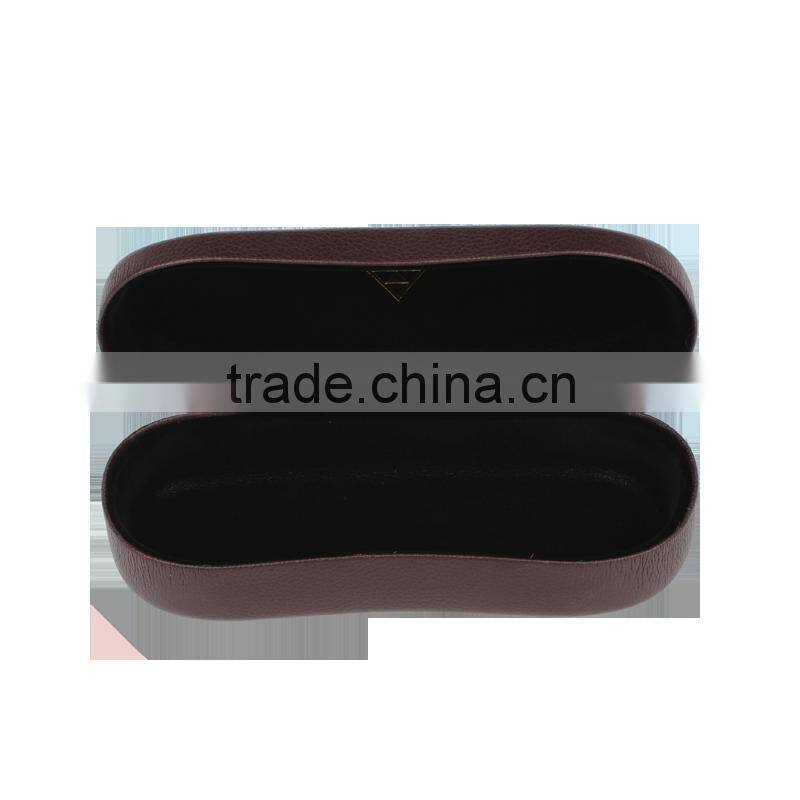 luxury pu leather elegant metal handmade sungalsses case