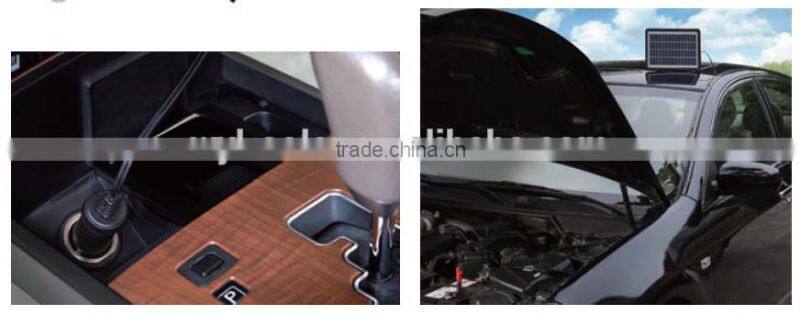 -Maintain your car DC 12V solar charger with CE certification