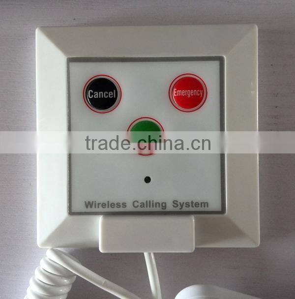 Beautiful in colors LED display wireless nurse call button for patient emergency service call bell system