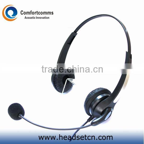 High quality call center telecommunication professional headset with RJ9 plug for telephone system HSM-902FPQDRJ