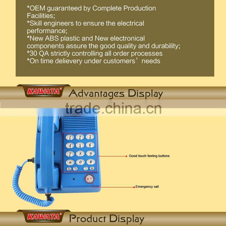 tough blinking keyboard waterproof industrial telephone