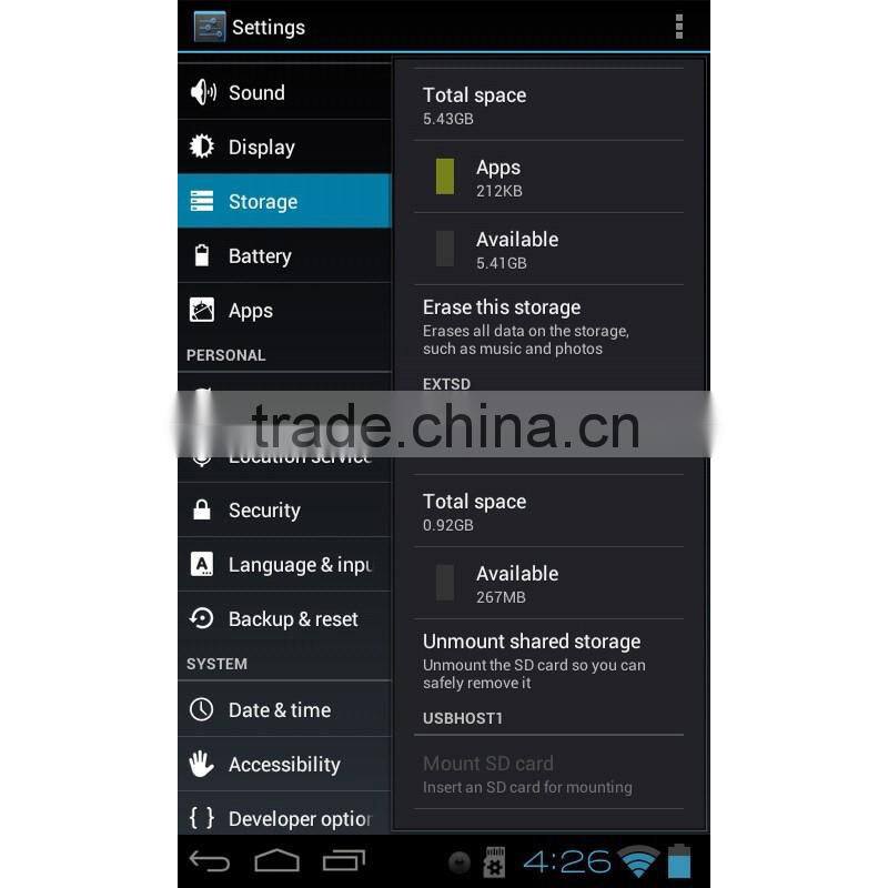 White With GPS WIFI Bluetooth Phone For Android 4.4 Core 7 inch Tablet PC