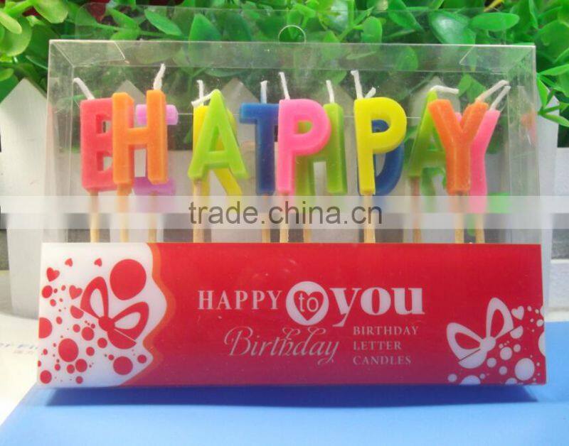 Alphabet Letter Candles