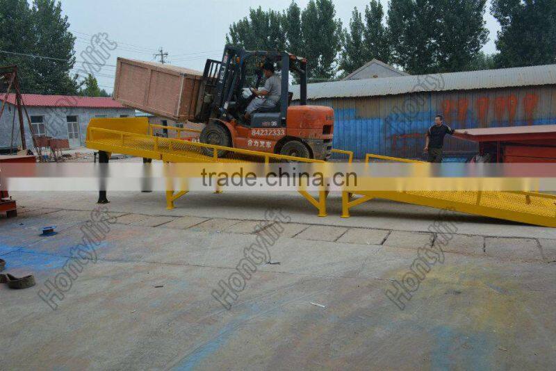 Hontylift truck unloading ramps