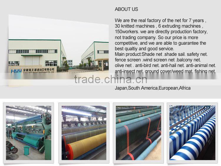 80% shade rate 100gsm dark green shade net