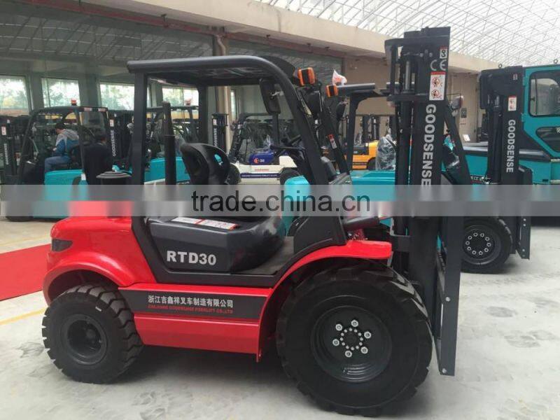 Original made in china supplier forklift 2.5 ton Rough Terrain Forklift trucks for sale
