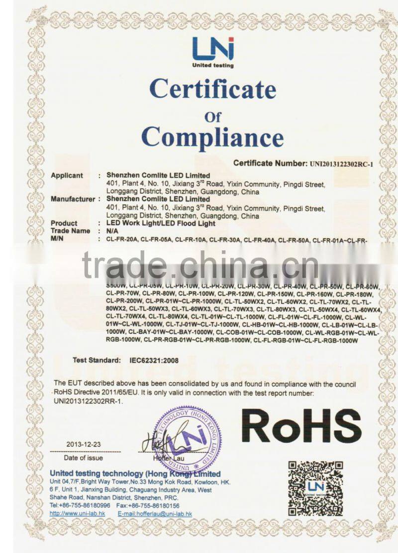 50W 2015 hot selling 2 years warranty solar sensor light