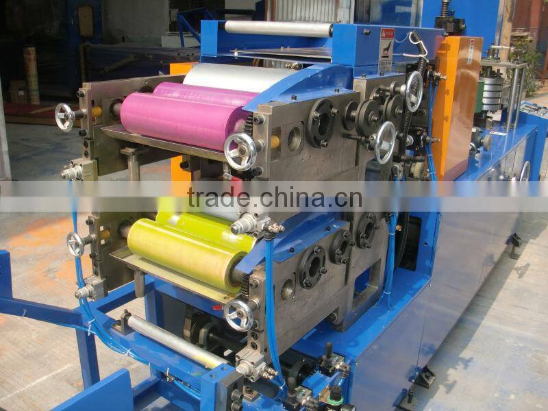 New model Napkin Paper Machine with two embosser and two color printing
