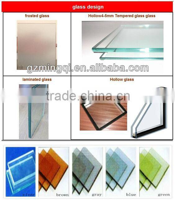 Double glazed glass upvc profile sliding windows