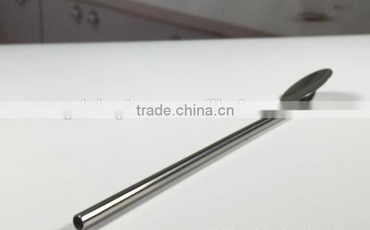 Bulk Price Stainless Steel Metal Drinking Straws with Spoon
