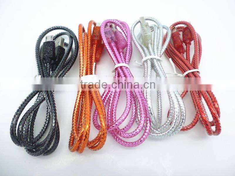 Crystal perfume micro cable for smartphone