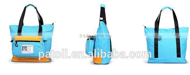 Factory wholesale reusable canvas weekend bag fashion design