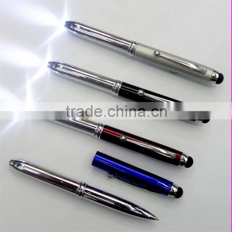 promotional tip light ball pen , led torch light pen