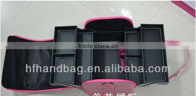 2013 newest high quality multilayer cosmetic case,lady's cometic bag