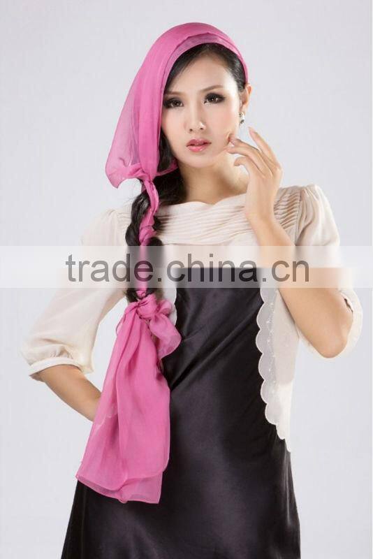 Digital printed silk scarf 090