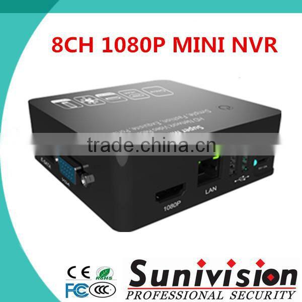 CCTV H.264 8ch 1080P Mini NVR Support 3G WIFI