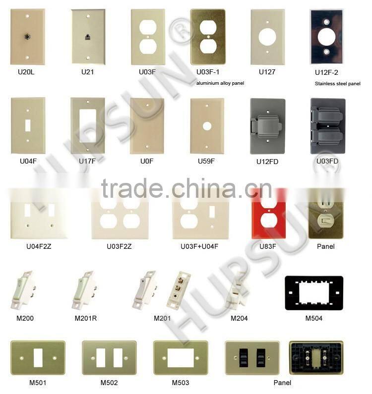 New shop 15A 125V white American style universal electrical wall outlet