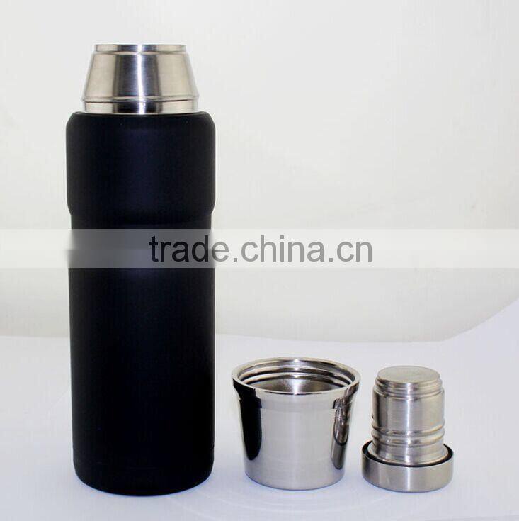 2015 New style Double wal 18/8 stainless steel vacuum insulation Thermos flask(whole stainless steel)