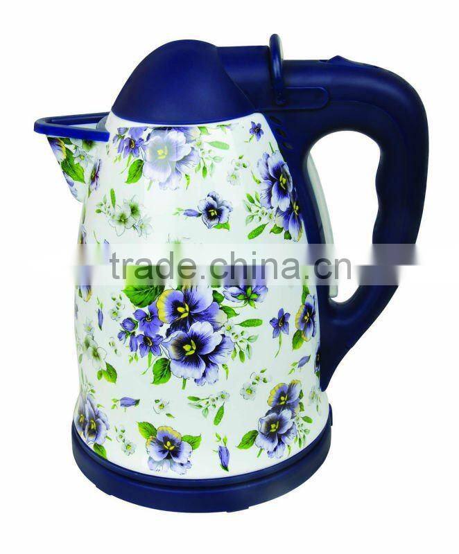 360 degrees rotating basenew designed enamel electric kettle, jug kettle, CE/RoHS approved enamel kettle, enamel water kettle