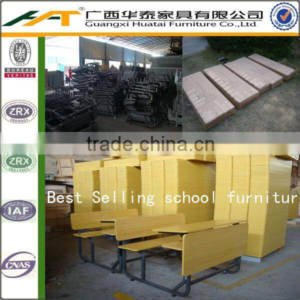 Double School Desk and Chairs School Furniture