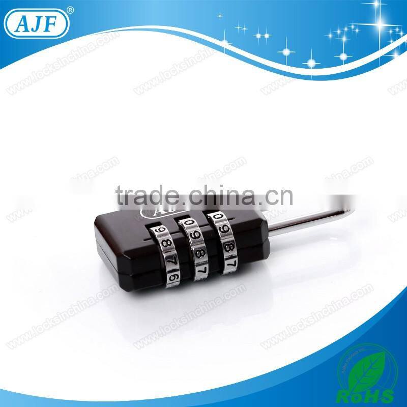 AJF 2015 newest colorful metal box combination lock, handbag twist lock