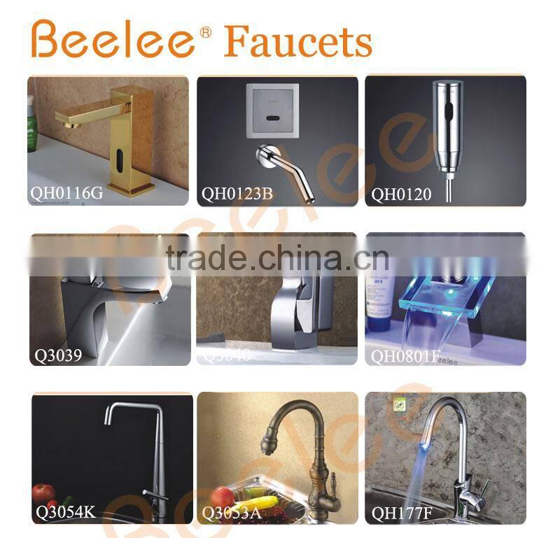 Solid Brass Polished Chrome Sping Pull Out Kitchen Faucet