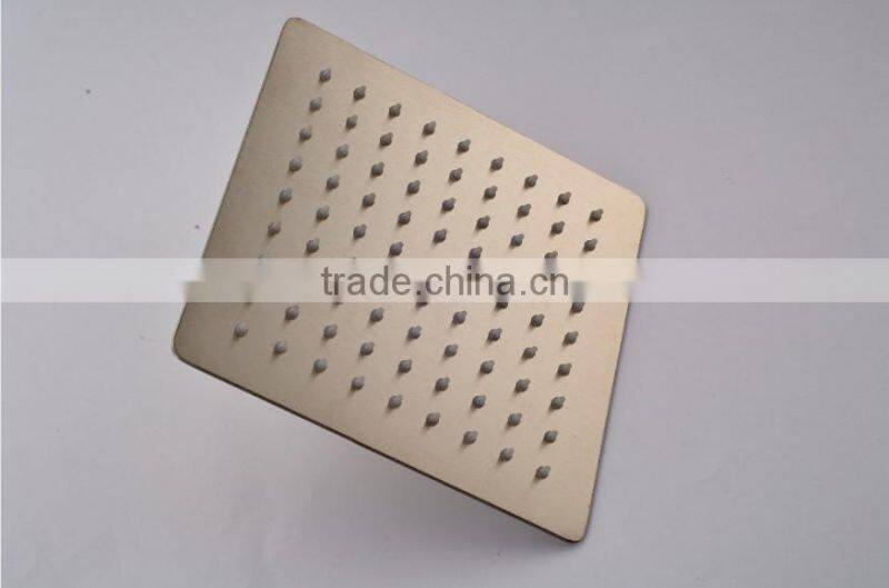 8inch Ultra Thin Brushed Nickel Ceiling Mounted Rain Shower Head Stainless Steel
