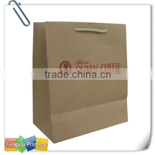 Eco-friend Wholesale Custom High Quality Printed Kraft Paper Bag