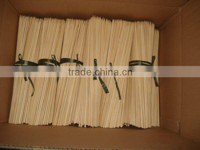 picnic used bamboo stick flat bamboo bbq skewer