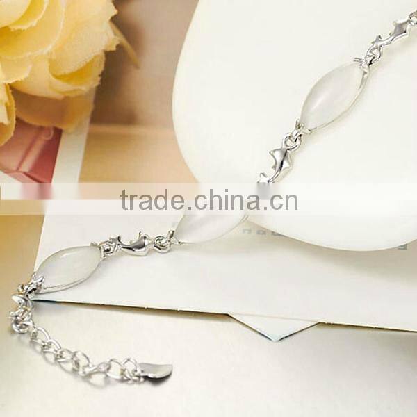 Color cz stone bracelet 925 sterling silver bracelet