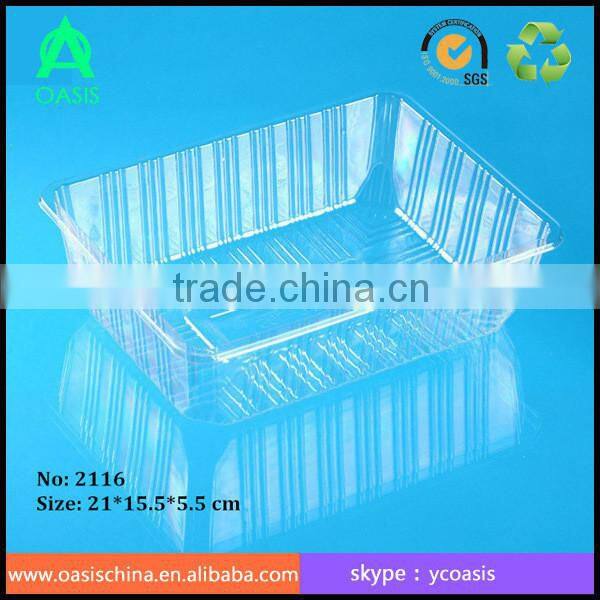 Recyclable Eco-friendly Disposable PET Vegetable Tray