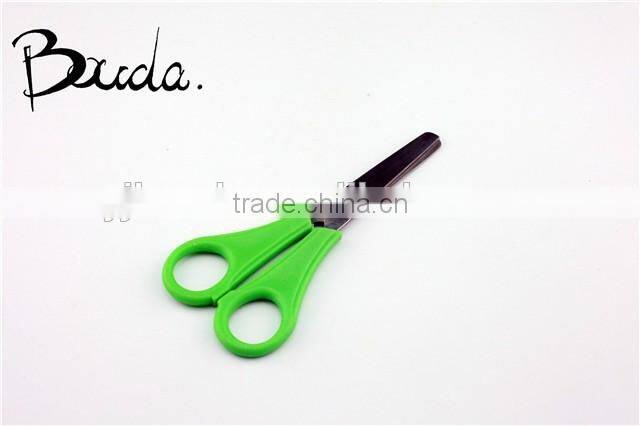 5" Stationery stainless steel school scissors with ruler blade BD-S1649