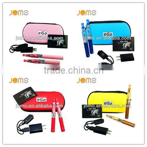 Jomo color single/double ego ce4 battery zipper pack kit e-cig,650/900/1100/mAh optional,CE,RoHs and FCC