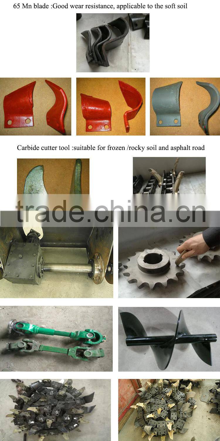 High efficency large working width tractor PTO trencher with CE