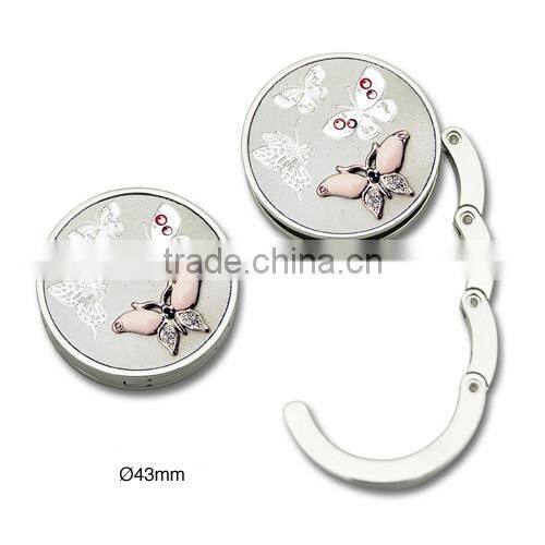 Promotional Custom Logo Metal Foldable Bag Hanger