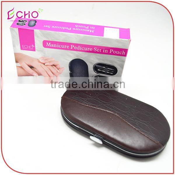 5 pcs Personal Nail Care Black Manicure Pouch