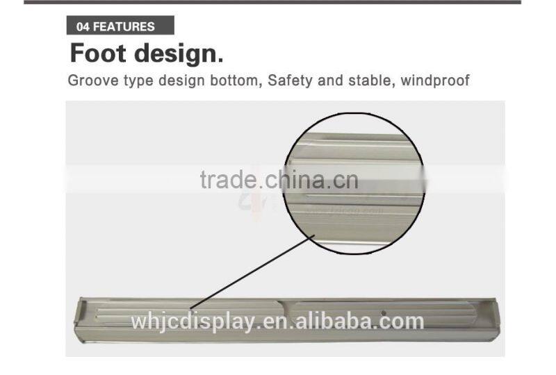 New Type Exhibition Roll up Banner Stand Retractable Aluminum Pole Stand