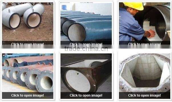 Ceramic liner high alumina pipeline brick