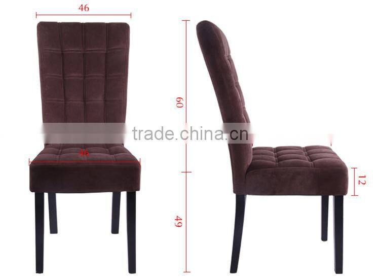 Luxry fabric fashionable High back Dining chair Y414