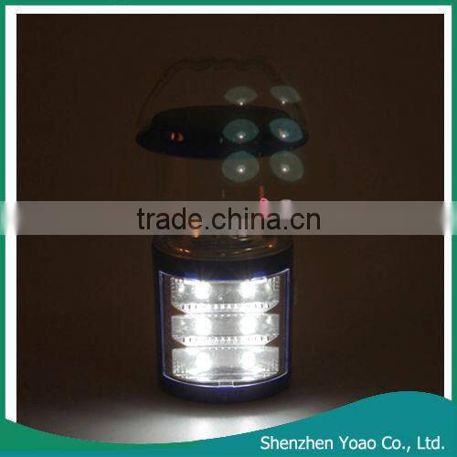 12 LED Portable 3 AA Batteries Bivouac Lantern FlashLight Blue