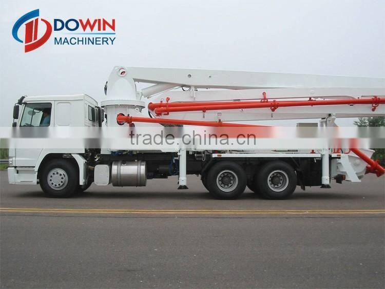 24m Dongfeng chasis truck mounted concrete placing boom mobile concrete pump placing boom concrete