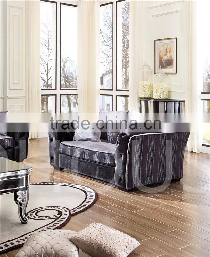 new classic style sofa with buttons fabric sofa set Hot-Sale Living Room sofa