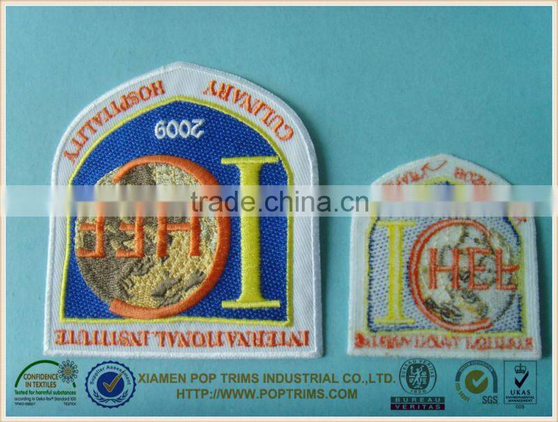 Iron-on back side emboridery patch in different size
