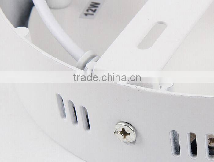 Hot sale round square ultra thin 6w led panel light surfacemounted