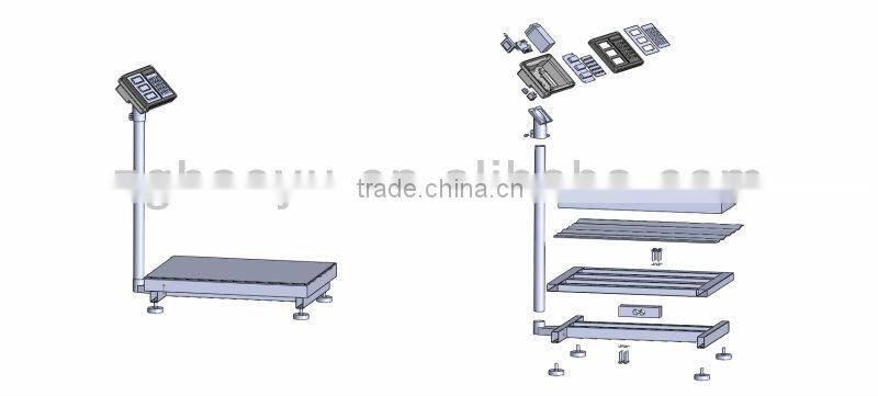 industial calibration of tcs food electronic digital weighing platform scale