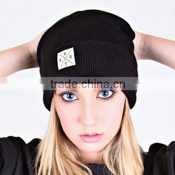Colorful Hip Hop Knit Beanies/Custom Cuff Beanie Hat Winter Knitted Hat