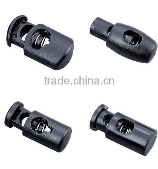 Black Plastic Stopper Button