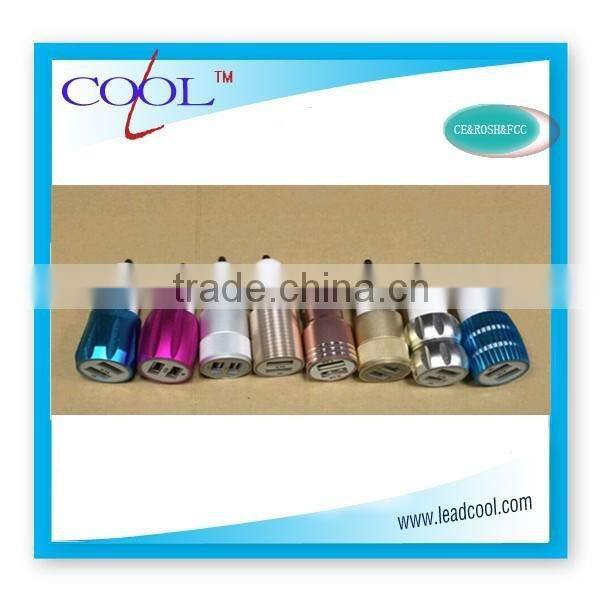 2.1A Universal charger,dual usb car charger for iphone 5 and ipad 3